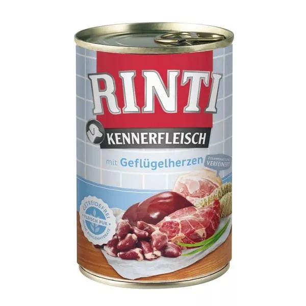Rinti 400g Kennerfl. Geflüg.herz Dose